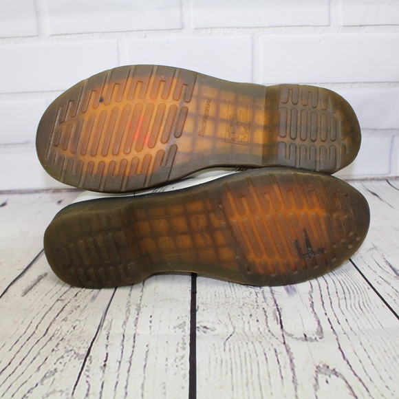 Dr. Martens White Air Wave Moto Combat Boots 11 - Picture 8 of 8